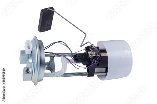 Car fuel pump module isolated on a white background
