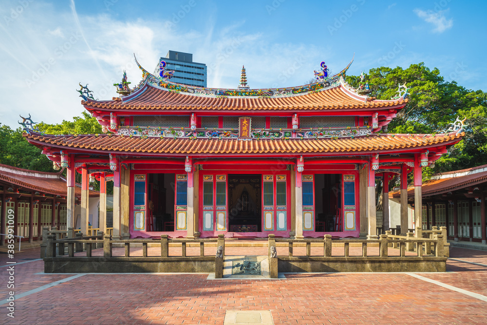 Confucius Temple in Hsinchu, Taiwan. the translation of the chinese text is dacheng hall, the main hall of confucian temple Confucius Temple in Hsinchu, Taiwan. the translation of the chinese text is dacheng hall, the main hall of confucian temple