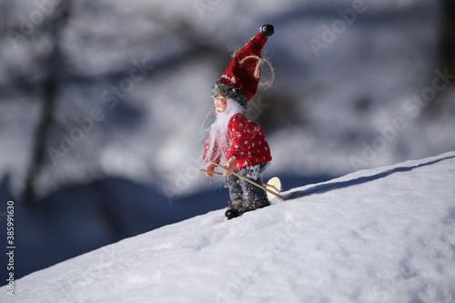 santa Claus on the snow