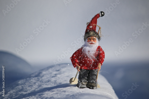 santa Claus skiing