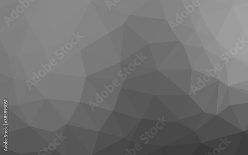 Light Silver, Gray vector polygon abstract layout. © Dmitry