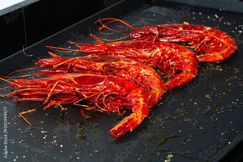 Carabineros a la plancha.