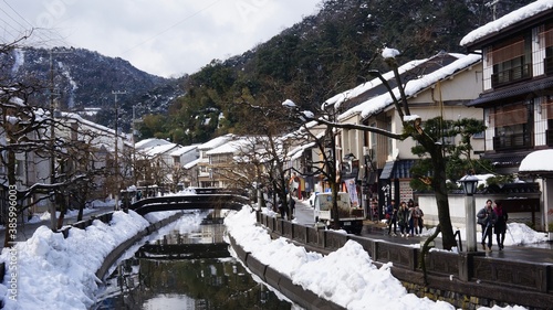 Snowy Hot Spring Town