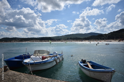 boats on the lake