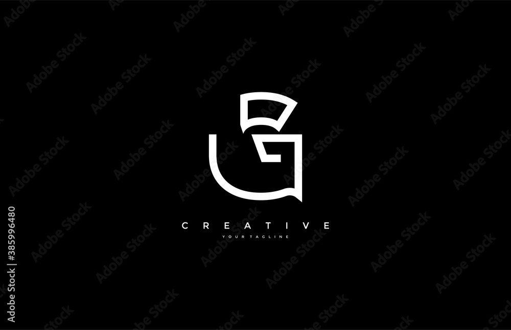 Vector Letter G Minimalist Logo Design Vector Letter G Minimalist Logo Design