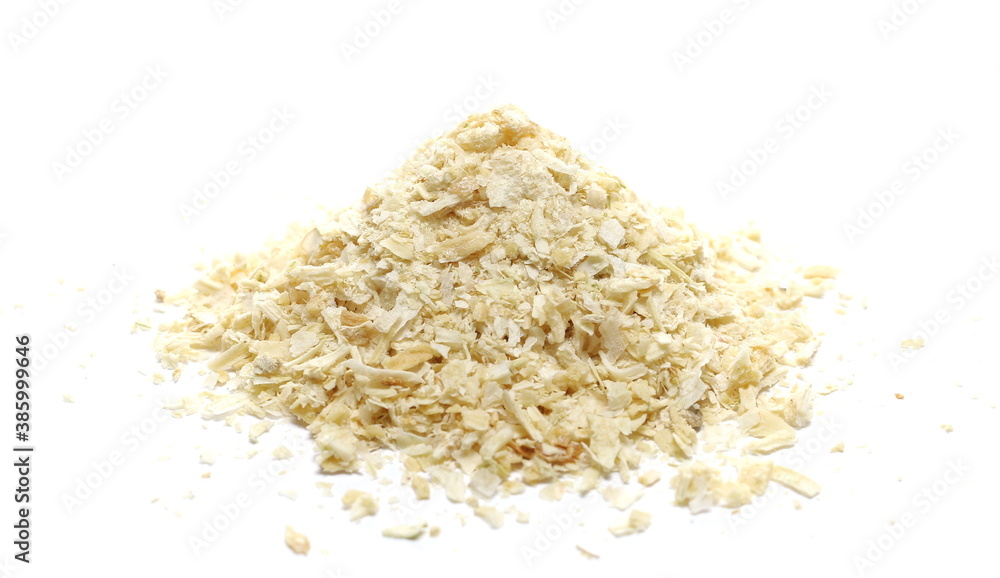Dry chopped onion isolated on white background Dry chopped onion isolated on white background