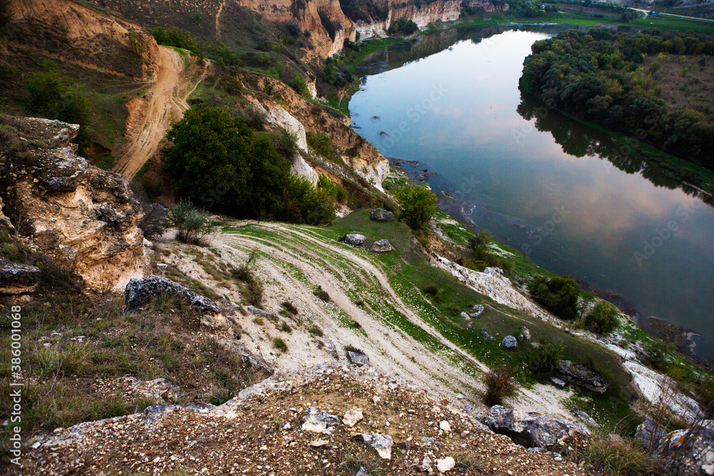 Beautiful and wild nature in Europe. Colored and amazing landscape in Moldova. Beautiful and wild nature in Europe. Colored and amazing landscape in Moldova.