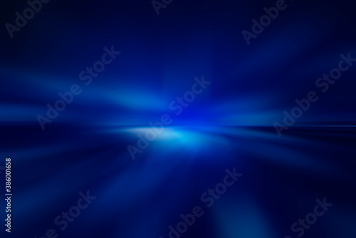 Abstract blue background, blue studio room with light blue gradient spotlight