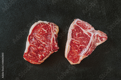 Two beef steaks