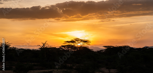 Sunset in Omo Valley