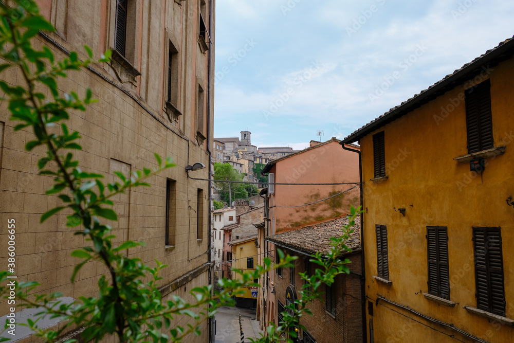 Perugia - August 2019: view of the city