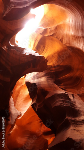 Swirled Pattern Canyon Walls - Antelope Canyon , Northern Arizona
