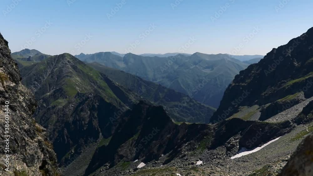 Amazing mountains peaks landscape in summer time Amazing mountains peaks landscape in summer time