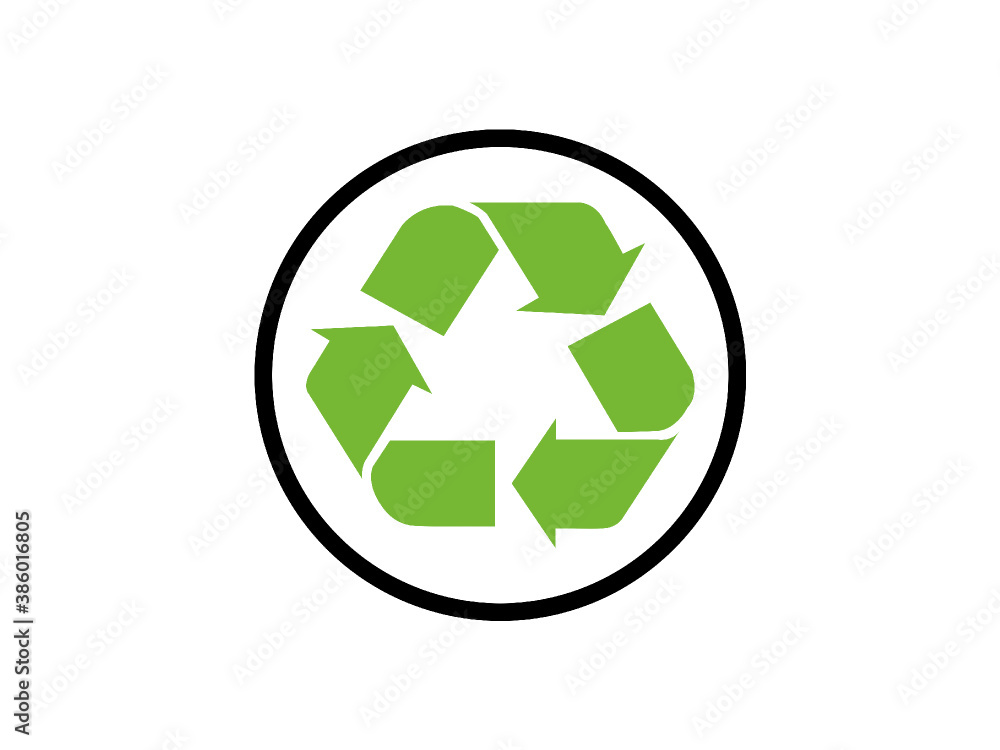 Recycling Vektor Icon isoliert auf weißen Hintergrund Recycling Vektor Icon isoliert auf weißen Hintergrund