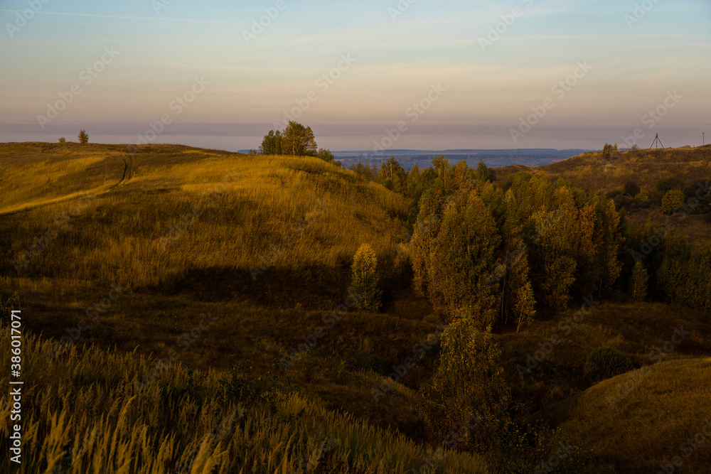 Obraz premium sunset in the mountains