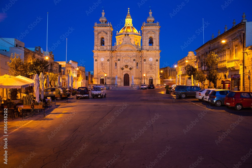 St. George's Basilica on Gozo Island, Malta