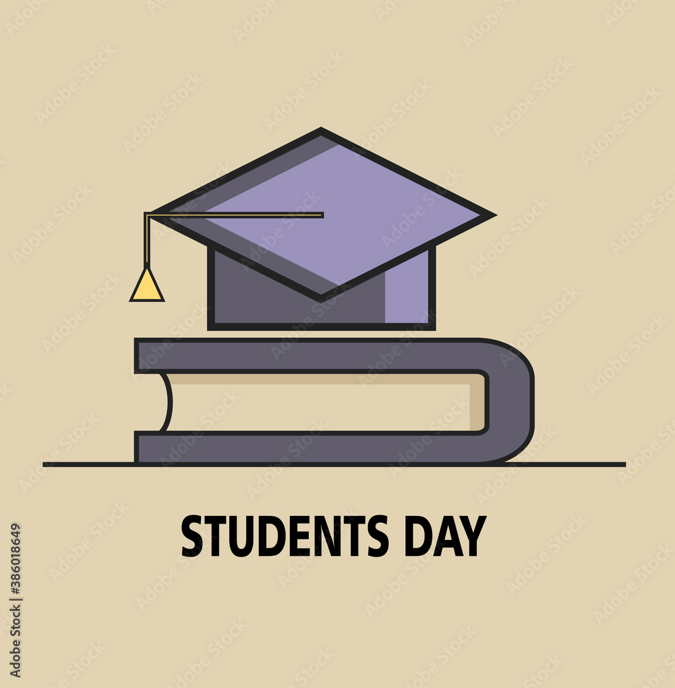 poster design for the world day of the student. Perfect for banners, printing . EPS10 poster design for the world day of the student. Perfect for banners, printing . EPS10