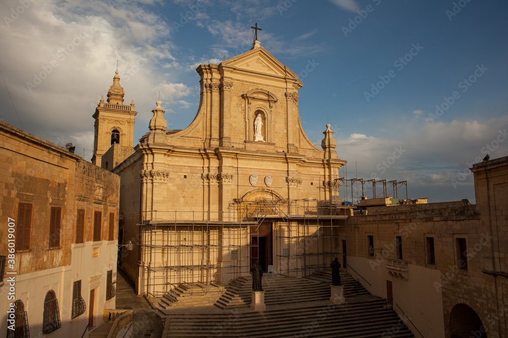 Obraz premium The Cittadellal of Victoria on the island of Gozo, Malta