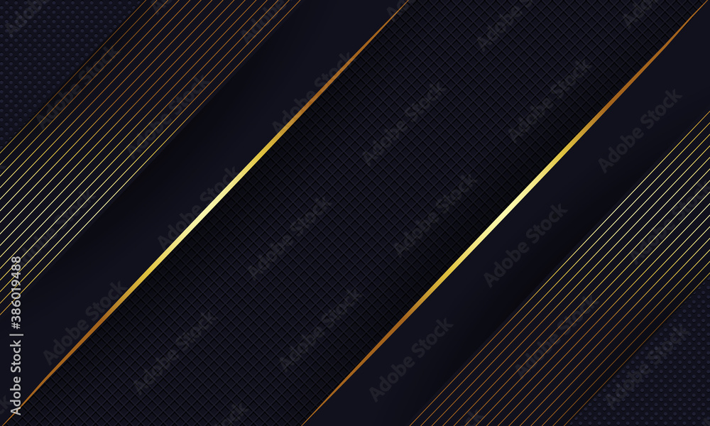 Dark background with geometric golden lines Dark background with geometric golden lines
