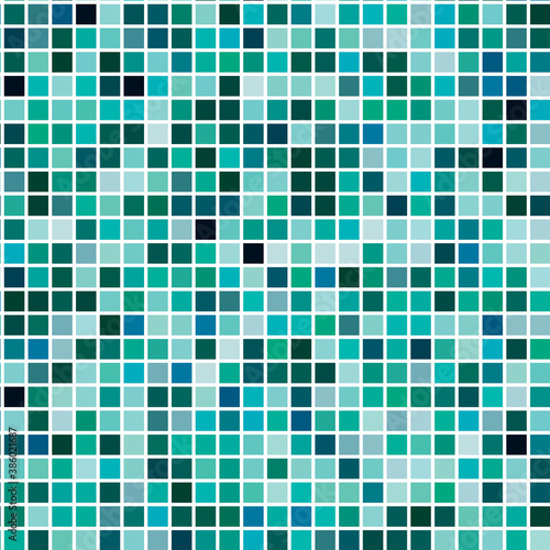 Simple, plain colorful squares repeatable, seamless background, pattern. Squares checkered, chequered background illustration. Grid, mesh, chequr lattice, grating vector
