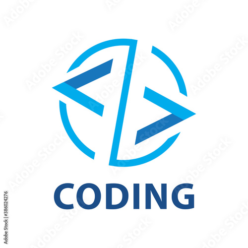 Vector logo of coding and it companies
