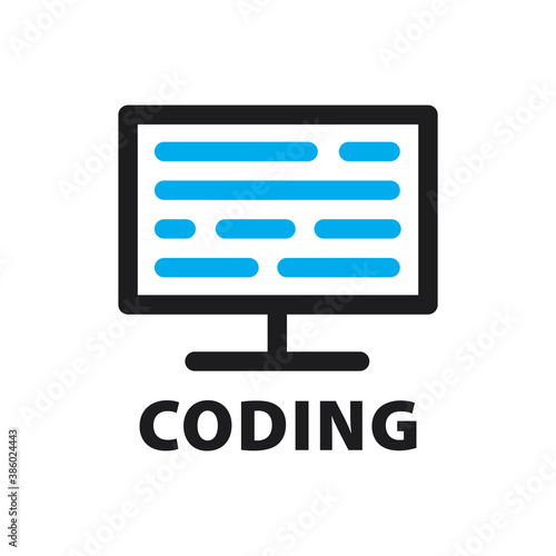 Vector logo of coding and it companies
