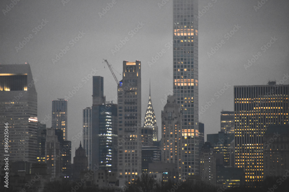 Foto de los rascacielos de Manhattan desde Central Park