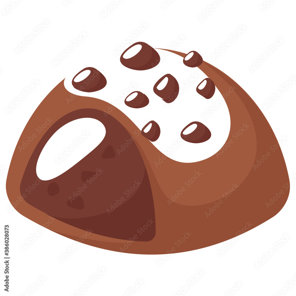 An assorted chocolate truffle candy flat icon vector
An assorted chocolate truffle candy flat icon vector