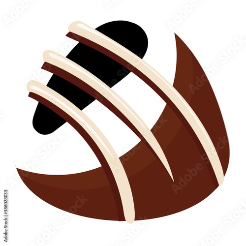 
An assorted chocolate truffle candy flat icon vector 
