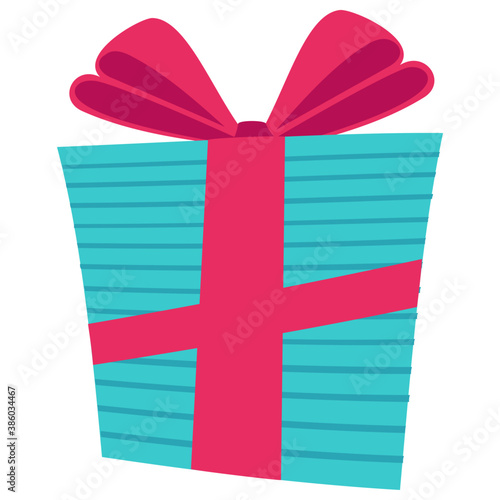 
A surprise gift box wrapped with ribbon
