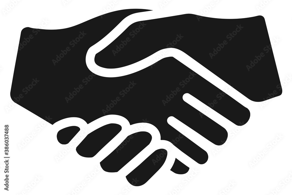 Business agreement handshake line style art icon for websites and apps . Vector illustration Business agreement handshake line style art icon for websites and apps . Vector illustration