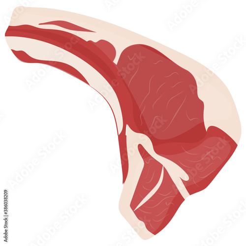 
A round meatloaf with white fatty substance on it depicting beef
