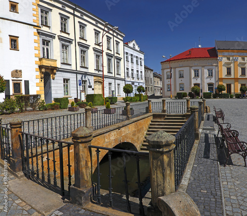 The main square in Litovel, Moravia, Czech Republic photo