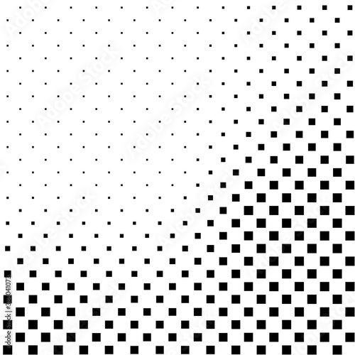 Squares halftone geometric background pattern and texture vector illustration