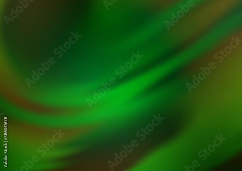 Light Green vector blurred bright template.