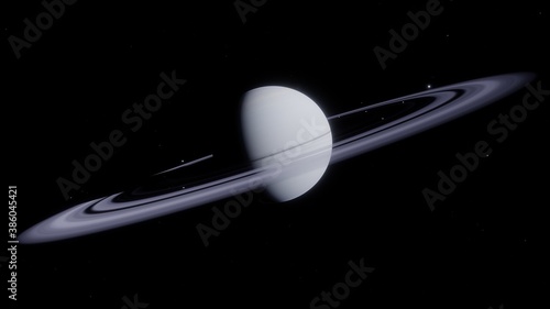 beautiful alien planet in far space, space background, planet similar to Earth, detailed planet surface 3d render