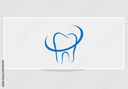 Dental clinic vector sign mark icon.