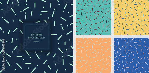 Set of abstract rounded lin...