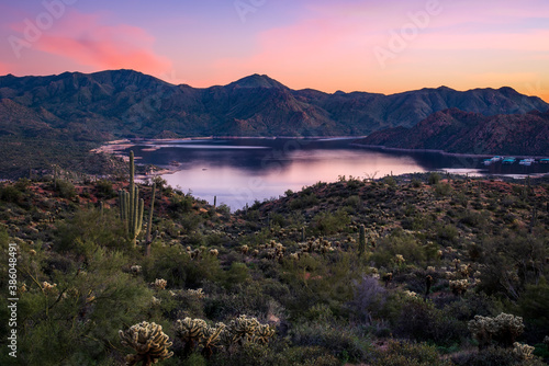 фотографія Scenic view of Bartlett Lake in Arizona USA