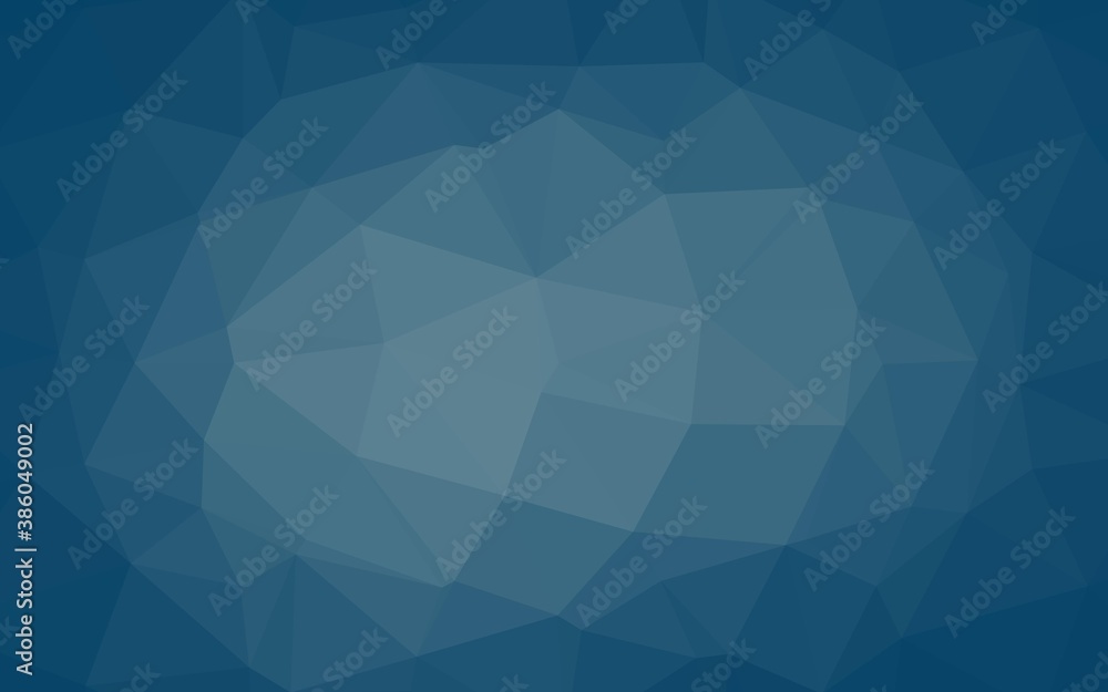 Obraz premium Light BLUE vector triangle mosaic cover.