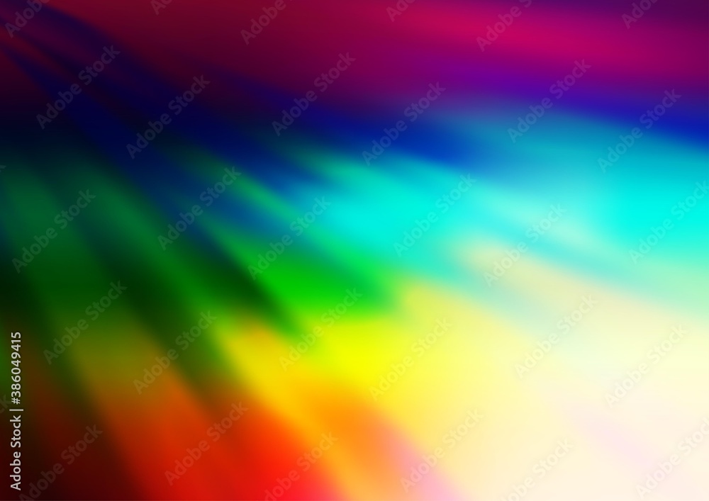 Obraz premium Light Multicolor, Rainbow vector blurred shine abstract background.
