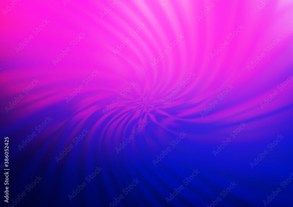 Obraz premium Light Pink, Blue vector blurred bright background.