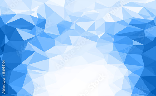 Winter geometric blue ice texture frost background – vector