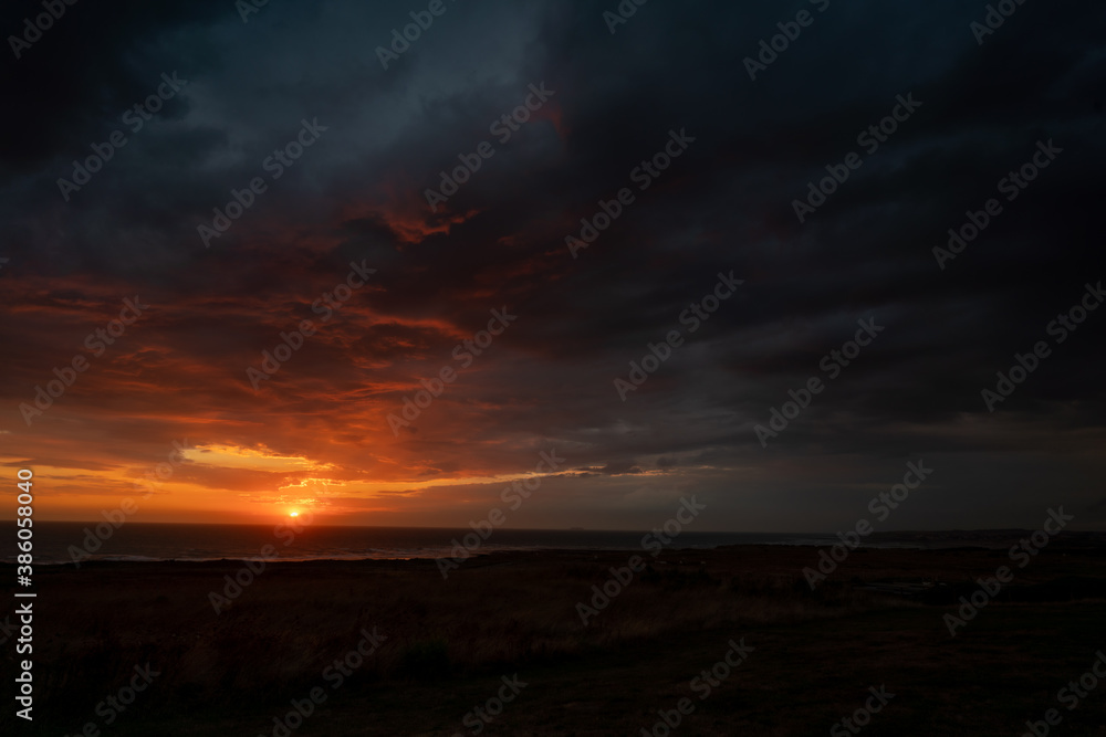 sunset at the beach