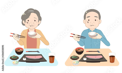 ご飯が不味い　シニア(線無し)
