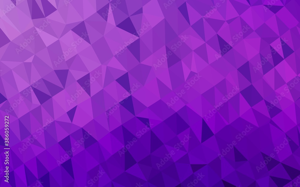 Obraz premium Light Purple vector polygon abstract background.