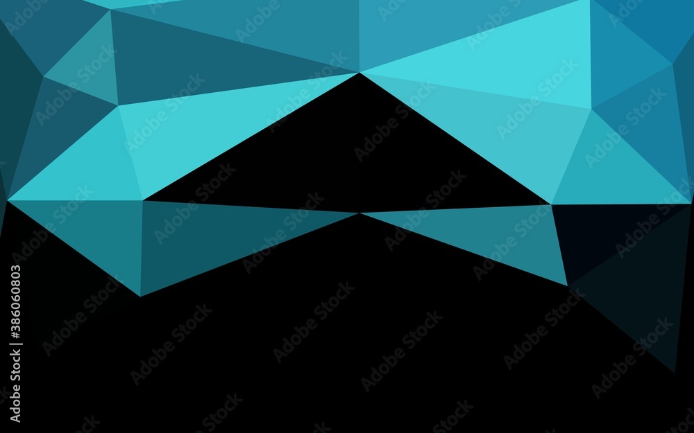 Light BLUE vector polygonal pattern. Light BLUE vector polygonal pattern.