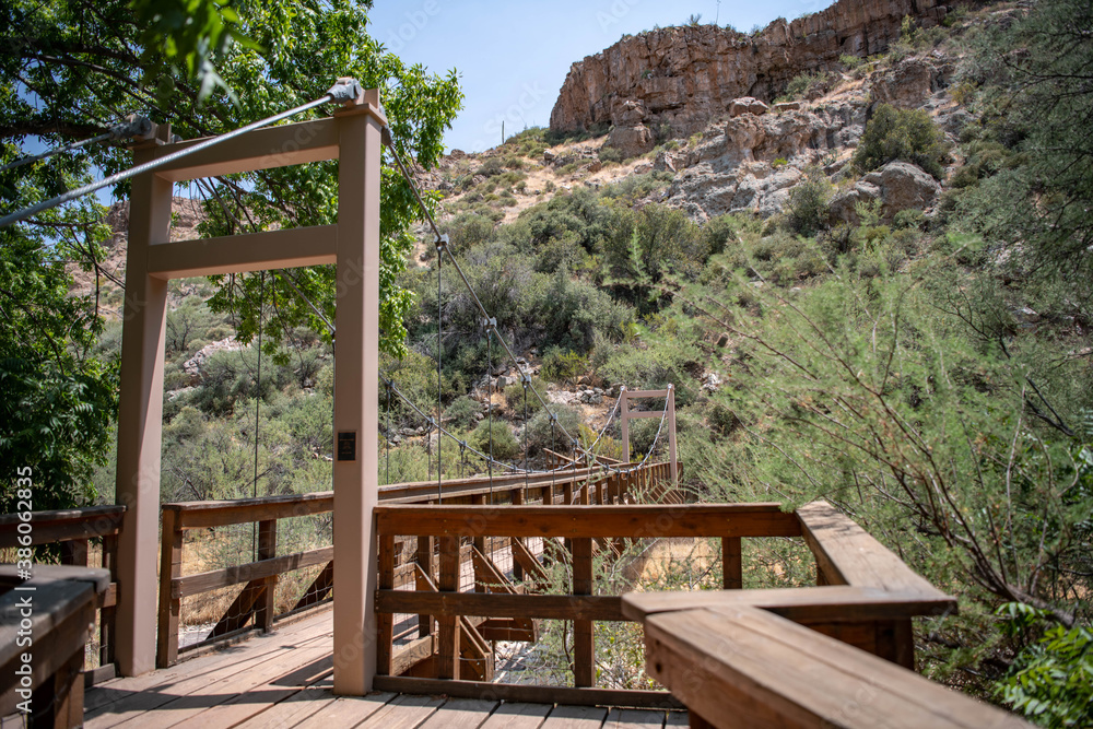 Foot bridge at the Boyce Thompson Arboretum in Arizona