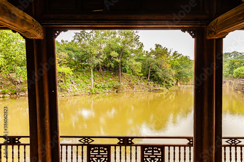 Vietnam, Hué, Thanh pho Hué citadel en verboden stad photo