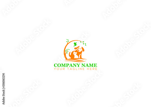 cat and dog logo design for a company